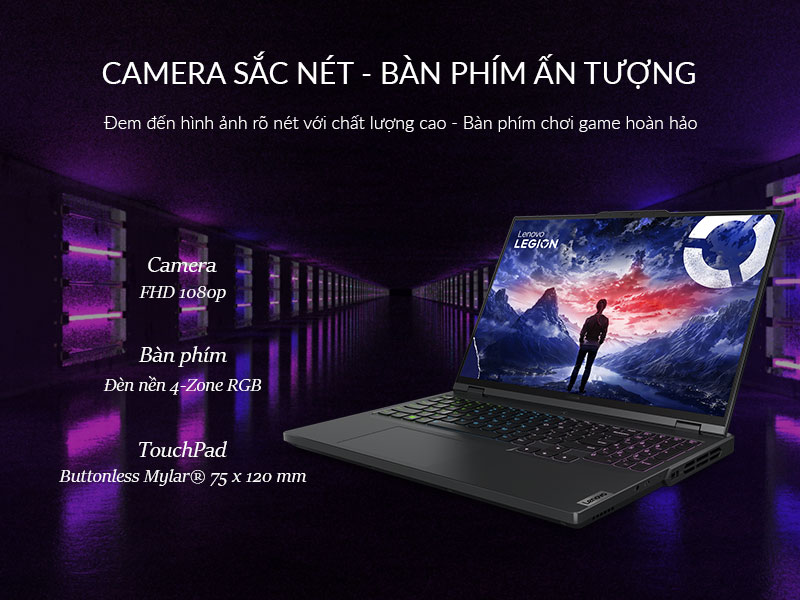 Lenovo Legion Pro 5 16IRX9 83DF0047VN - Camera & Bàn phím