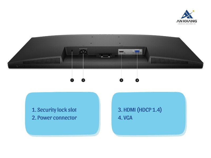 Màn hình Dell 27 SE2725HM trang bị cổng HDMI và VGA