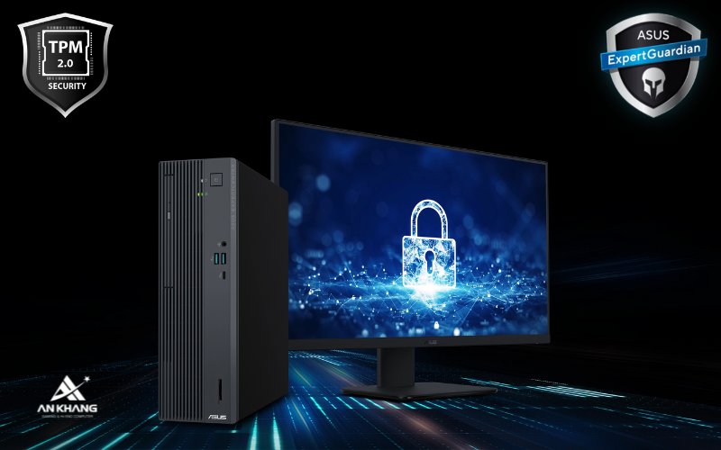 Máy tính để bàn ASUS ExpertCenter P500SV-05210H002W bảo mật vững chắc, an toàn cho mọi dữ liệu