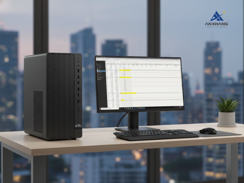 Máy tính để bàn HP Pro Tower 280 G9 CU3B7AT sở hữu thiết kế Tower truyền thống