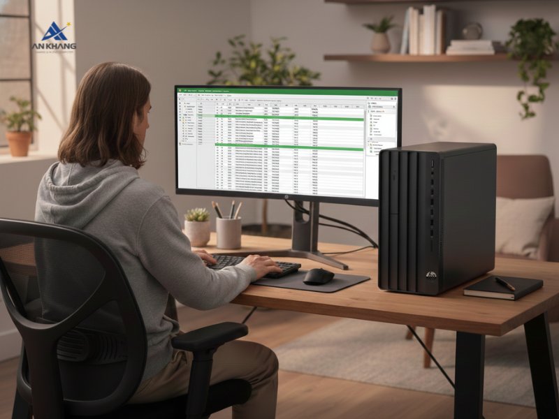 Máy tính để bàn HP Pro Tower 280 G9 CU3B7AT trang bị hệ thống cổng kết nối linh hoạt