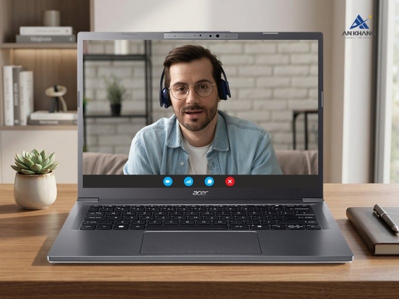 Laptop Acer Aspire 14 AI A14-52M-71YQ NX.J8LSV.002 cho trải nghiệm giao tiếp trực tuyến chất lượng cao