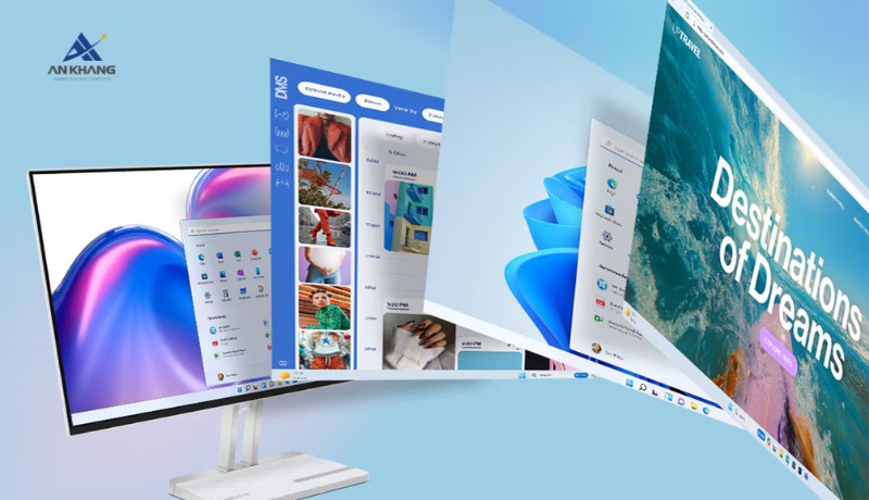 Màn hình Lenovo L24-4C 67DDKAC6VN hiển thị sắc nét với độ tương phản cao