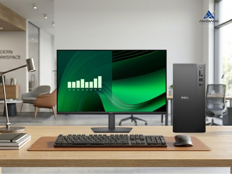 Máy tính để bàn Dell Pro Tower Essential QVT1260 QVT1260-14100-08512U ổn định, dễ nâng cấp
