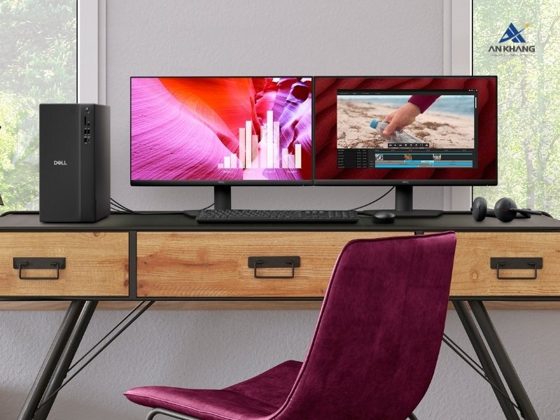Máy tính để bàn Dell Pro Tower Essential QVT1260 QVT1260-14100-08512U kết nối đa màn hình ấn tượng