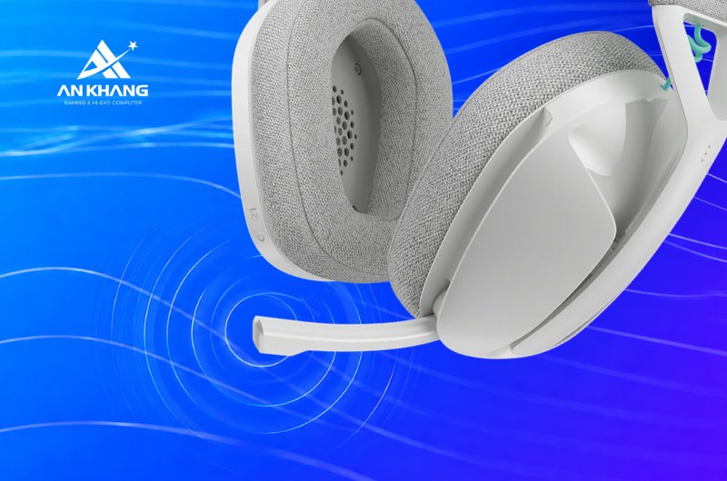 Tai nghe gaming không dây Logitech G321 LIGHTSPEED Bluetooth trắng Tai nghe gaming không dây Logitech G321 LIGHTSPEED Bluetooth trắng (981-001570) trang bị microphone 16khz đa hướng hiện đại
