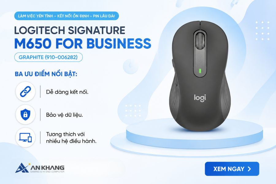 Một số ưu điểm nổi bật của chuột Bluetooth Logitech M650 for Business