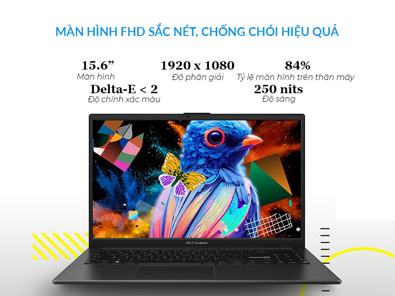 Asus Vivobook Go 15 E1504FA-NJ454W - Màn Hình Sắc Nét