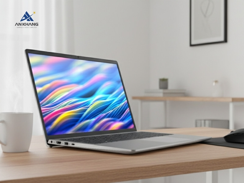 Laptop Dell 15 DC15250 DC15250-i5U165W11SLU với thiết kế bản lề nâng hiện đại