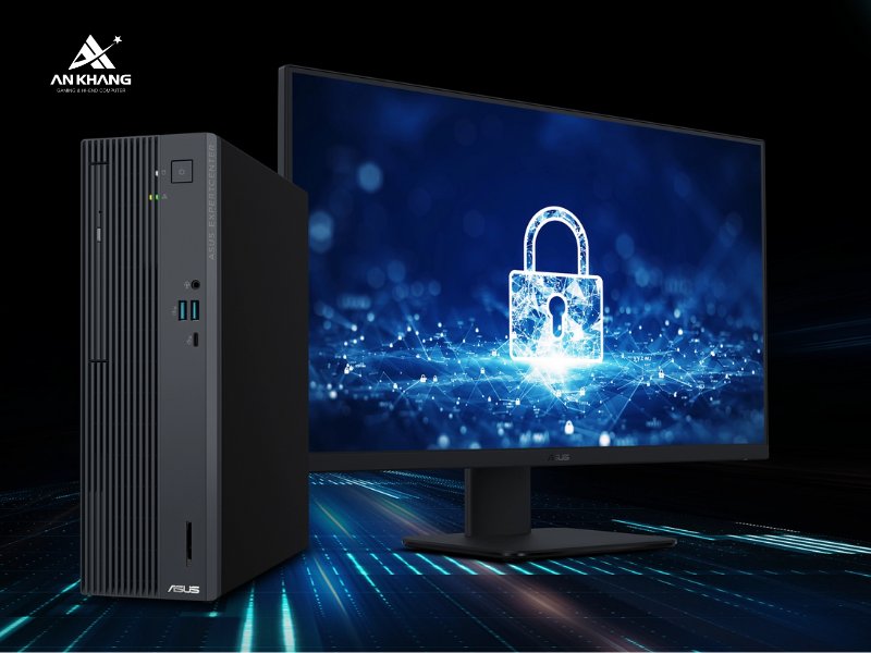 M&aacute;y t&iacute;nh để b&agrave;n ASUS ExpertCenter P500MV-05210H002W t&iacute;ch hợp bảo mật vững chắc
