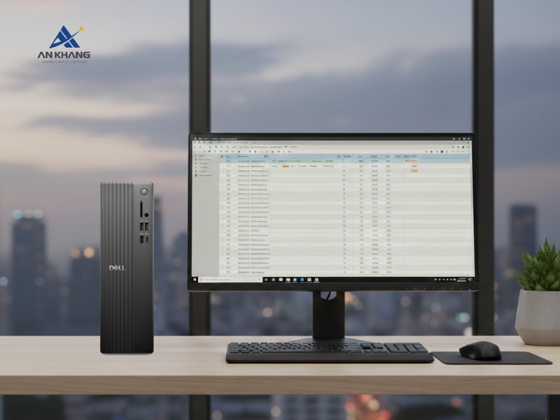 Máy tính để bàn Dell Pro Slim Essential QVS1260 QVS1260-14400-08512U thiết kế nhỏ gọn, hiệu suất bền vững