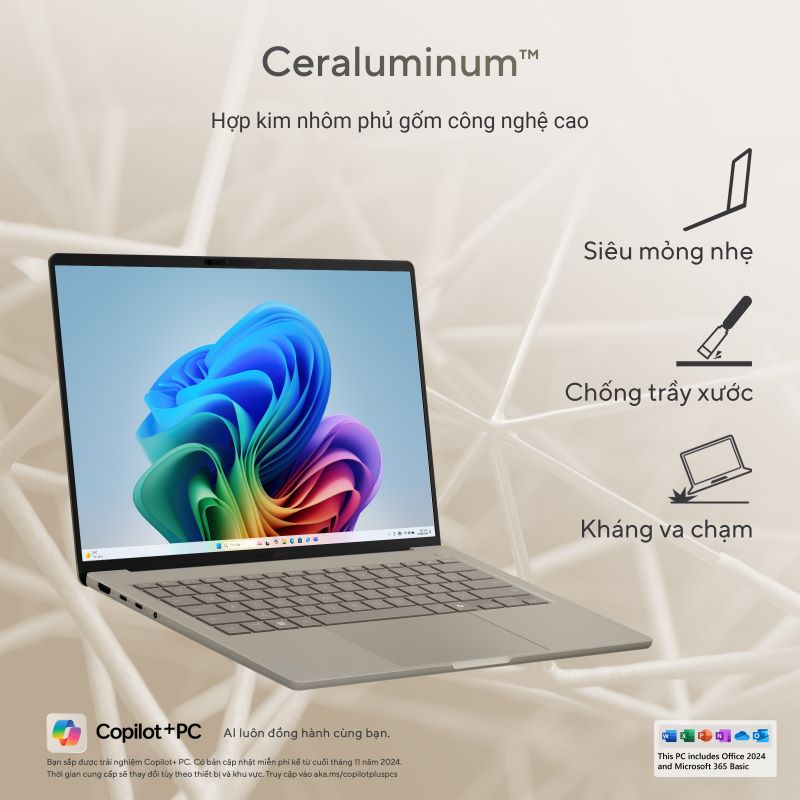 ASUS Zenbook A14 UX3407QA - Thách thức giới hạn về sự gọn nhẹ