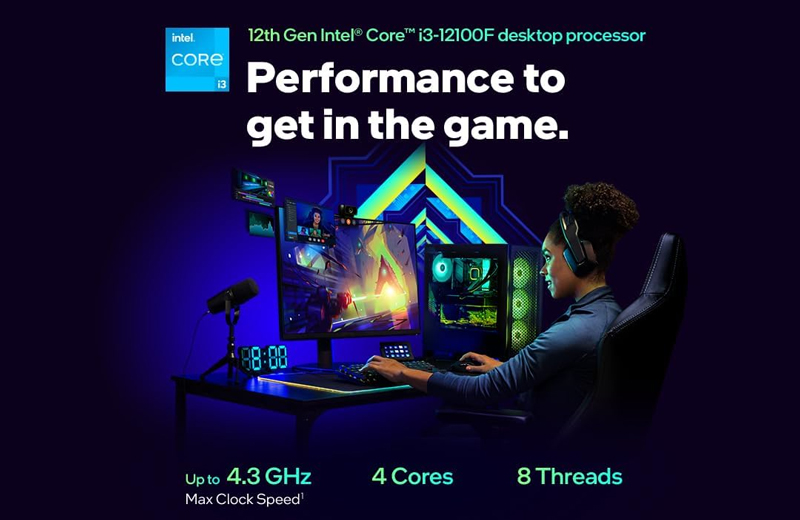 i3-12100F đủ để bạn chơi mượt các tựa game eSports như Liên Minh, Dota 2, FIFA Online 4 hay Valorant, hoặc chỉnh sửa đồ họa cơ bản với Canva, Photoshop, Illustrator,...