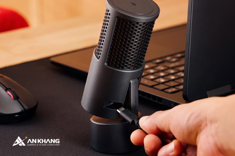 Micro HyperX Solocast 2 AR0A0AA Black - Cắm vào là dùng, không mất hàng giờ để thiết lập