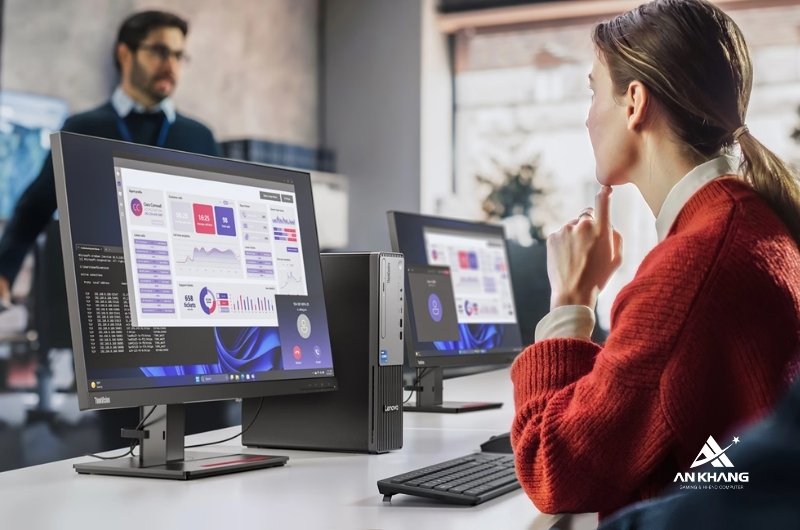 Máy tính để bàn Lenovo ThinkCentre neo 30s Gen 5 13DG0002VA trang bị bộ vi xử lý Intel Core i5-13420H mạnh mẽ, xử lý mượt mà mọi tác vụ văn phòng