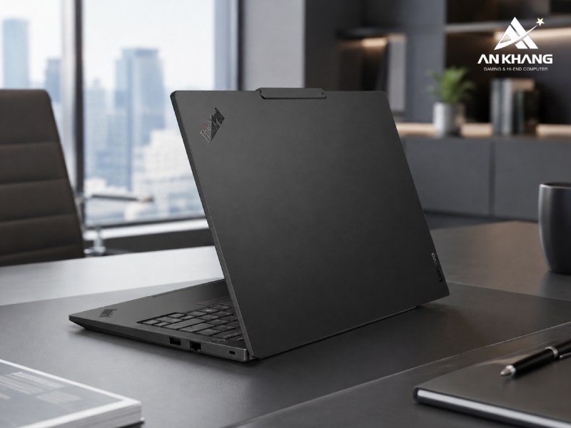 Sẵn sàng đồng hành với thiết kế mỏng nhẹ, sang trọng và bền bỉ của Lenovo ThinkPad E14 Gen 7 21SX002NVA