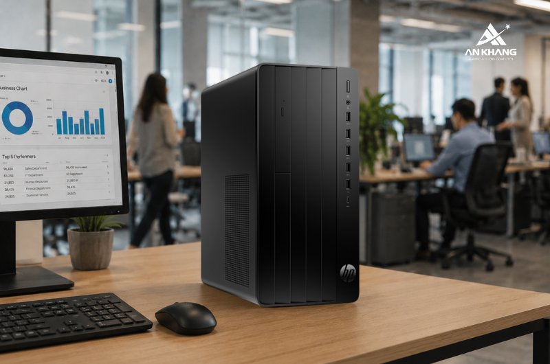 Máy tính để bàn HP Pro Tower 280 G9 C46B2AT thiết kế form Tower truyền thống, nâng cấp linh hoạt