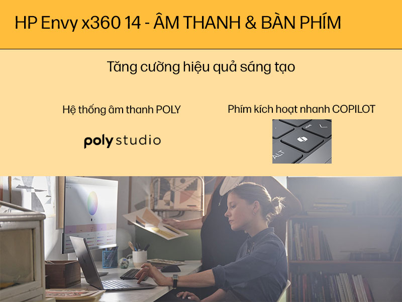 Laptop HP Envy X360 14 2in1 - Âm thanh và Bàn phím