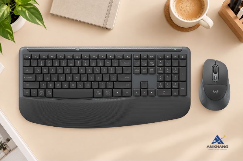 Bộ bàn phím chuột Logitech MK880 (920-014020) thiết kế công thái học, kết nối linh hoạt