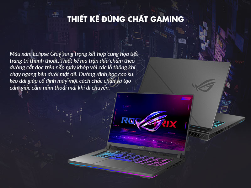 Laptop Asus ROG Strix G16 G614JV-N3515W - Thiết kế đúng chất gaming