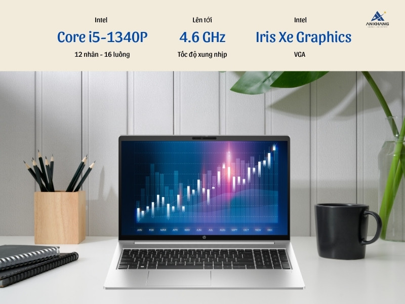 Laptop HP Probook 450 G10 873J6PA được trang bị vi xử lý Intel Core i5-1340P ổn định