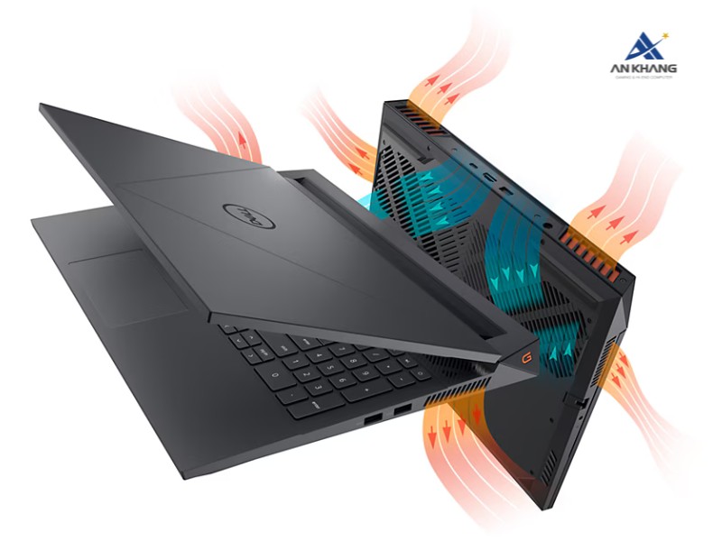 Laptop gaming Dell G15 5530 71045030 trang bị hệ thống tản nhiệt hiện đại