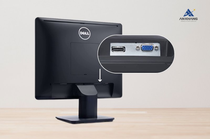 Màn hình Dell E1715S trang bị kết nối VGA và DisplayPort đảm bảo tương thích với hầu hết các thiết bị