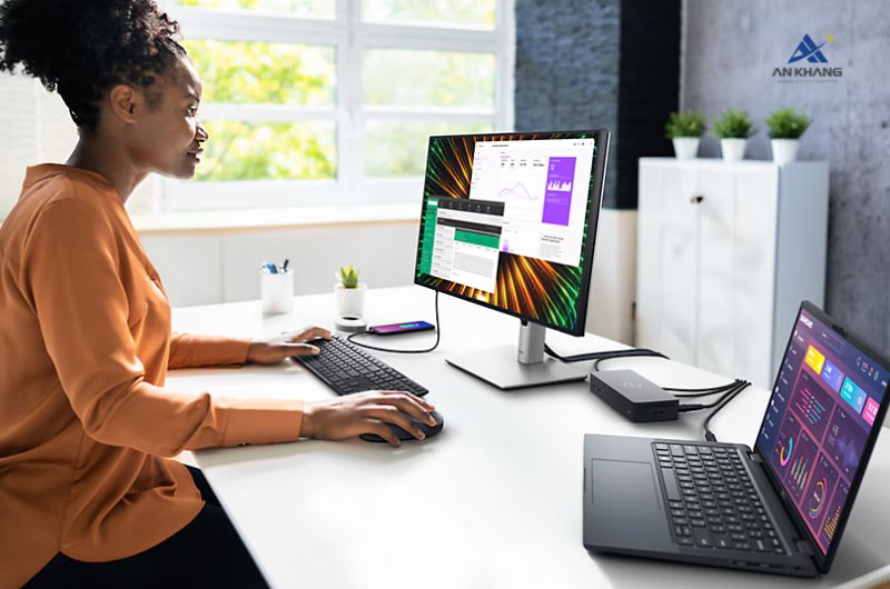 Màn hình đồ họa Dell UltraSharp U2424H trang bị kết nối toàn diện cho mọi nhu cầu làm việc, giải trí