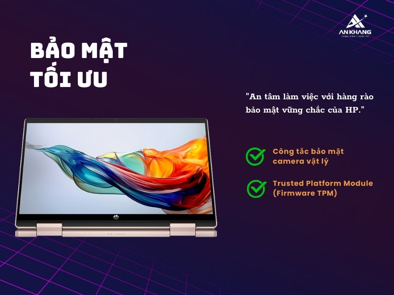 Laptop HP Pavilion x360 14-ek2024TU 9Z2V6PA - Bảo mật tối ưu