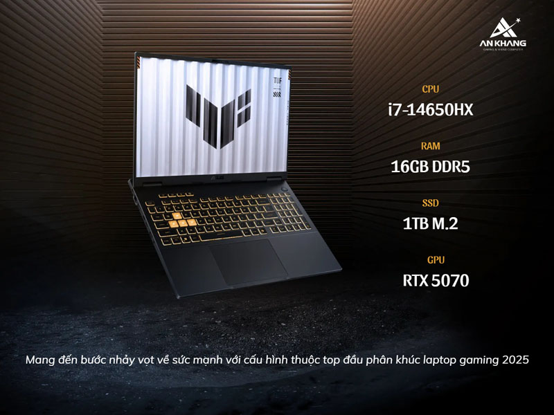 ASUS TUF Gaming F16 FX608JPR-RV044W với sức mạnh vượt trội cho game thủ và người dùng chuyên nghiệp