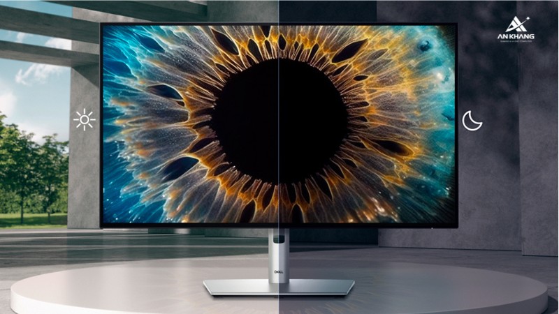 Màn hình Dell UltraSharp U2724D hiển thị rõ nét, tương phản tốt