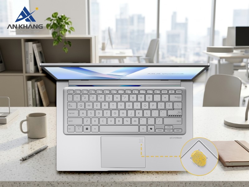 Laptop ASUS Vivobook 14 X1404MA-EB219W với trải nghiệm gõ phím êm ái