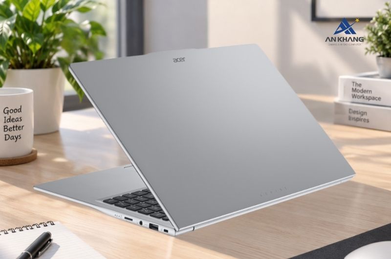 Laptop Acer Aspire Lite 15 AL15-21P-R91W NX.DNRSV.002 nổi bật với thiết kế mỏng nhẹ, bản lề mở 180 độ