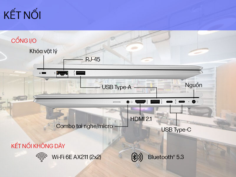 HP Probook 450 G10 9P301PT - Khả năng kết nối