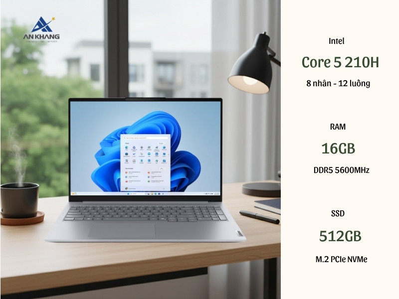 Laptop Lenovo ThinkBook 16 G8 IRL 21SH0093VA hiệu năng ổn định, đa nhiệm mượt mà