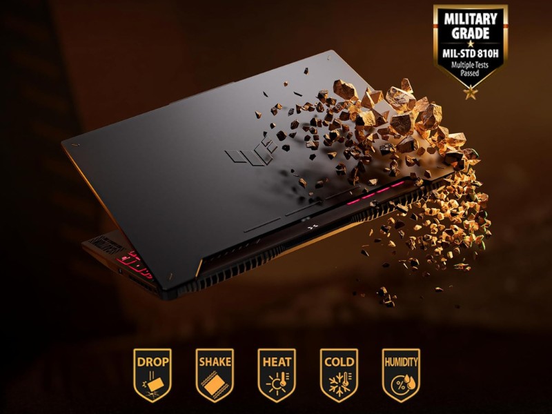 Asus TUF Gaming A15 đạt độ bền quân sự MIL-STD-810H