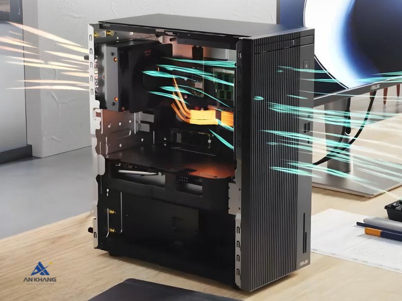M&aacute;y t&iacute;nh để b&agrave;n ASUS ExpertCenter P500MV-05210H003W trang bị hệ thống tản nhiệt cải tiến hiện đại