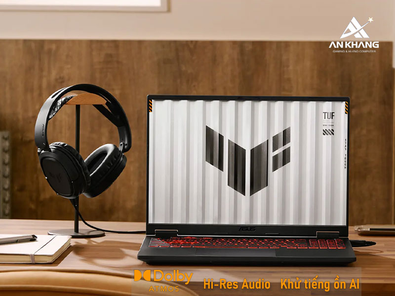 Laptop ASUS TUF Gaming A16 FA608UM-RV266W được tích hợp hệ thống âm thanh sống động