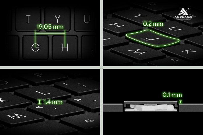 Laptop ASUS Vivobook 15 M1502NAQ-BQ031W trang bị b&agrave;n ph&iacute;m ErgoSense tối ưu trải nghiệm nhập liệu