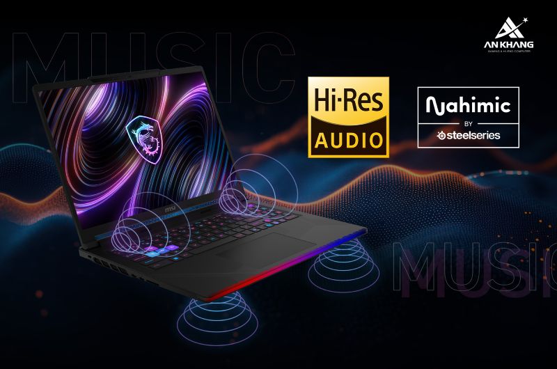 Laptop MSI Raider 16 Max HX B2WI-095VN cho trải nghiệm âm thanh cực sống động
