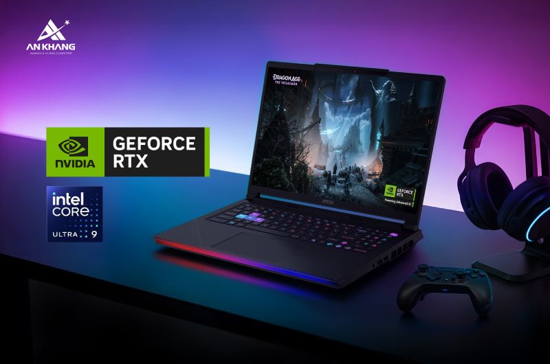 Laptop MSI Raider 16 Max HX B2WI-095VN trang bị CPU Intel Core Ultra 9 290HX Plus và đồ họa RTX 5080 