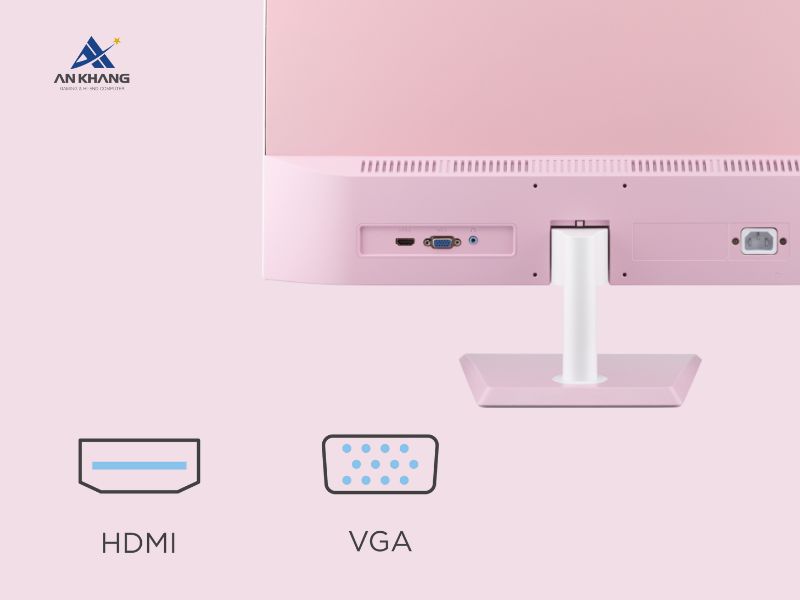 Màn hình ViewSonic VA2436-H-PN trang bị cổng HDMI và cổng VGA