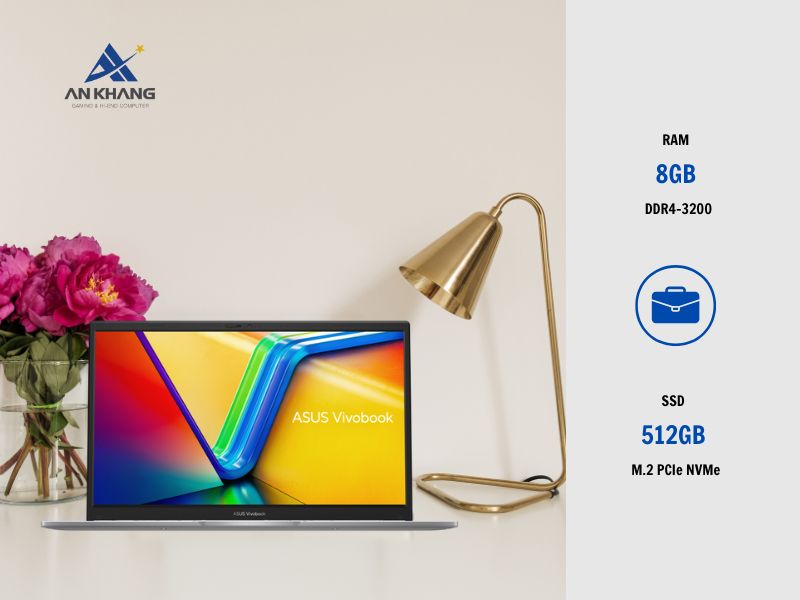 Laptop ASUS Vivobook 14 X1404VA-EB509W mang hiệu năng ổn định cho các tác vụ văn phòng