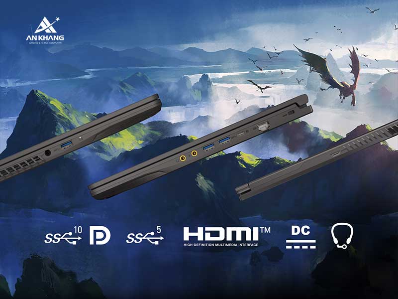 Laptop Gaming MSI Thin 15 B13UC 2044VN kết nối đa dạng, linh hoạt cho mọi nhu cầu