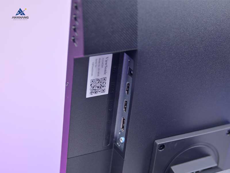 Màn hình gaming ViewSonic XG2409A trang bị cổng HDMI 1.4 và DisplayPort 1.4
