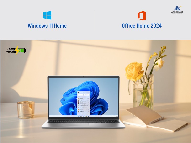 Dell Inspiron 3530 71053696 trang bị sẵn Windows 11 và Office Home 2024