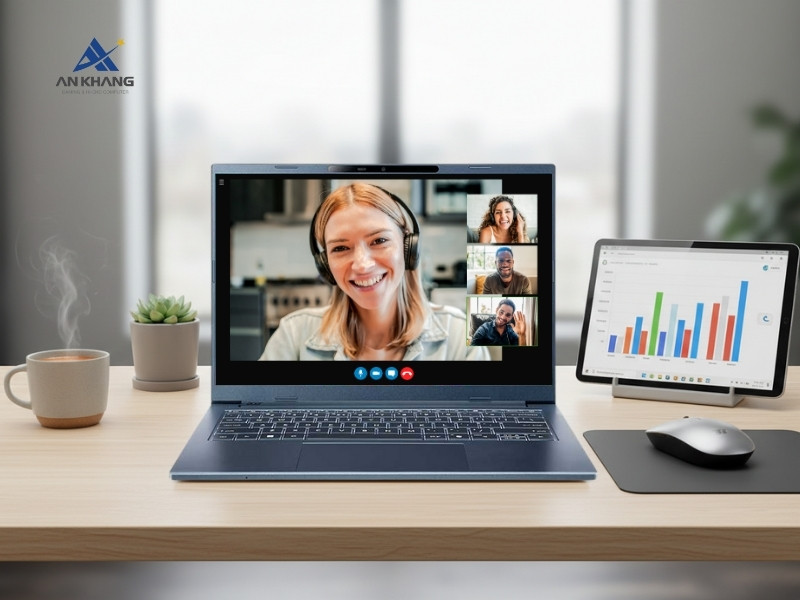 Laptop Acer Aspire 14 AI A14-11M-X8FP NX.JP3SV.001 tối ưu trải nghiệm giao tiếp trực tuyến