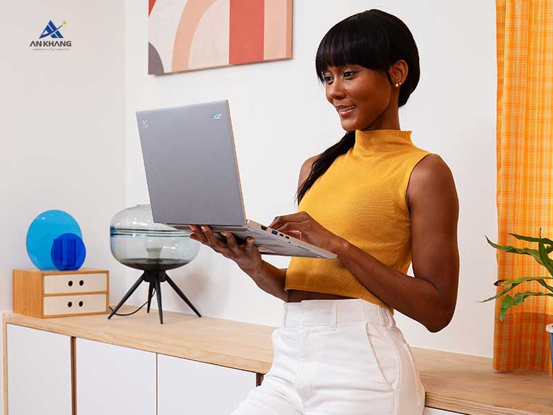 Laptop Acer Aspire 14 AI A14-61M-R9RA NX.JL1SV.001 thiết kế mỏng nhẹ chỉ 1.25 kg 