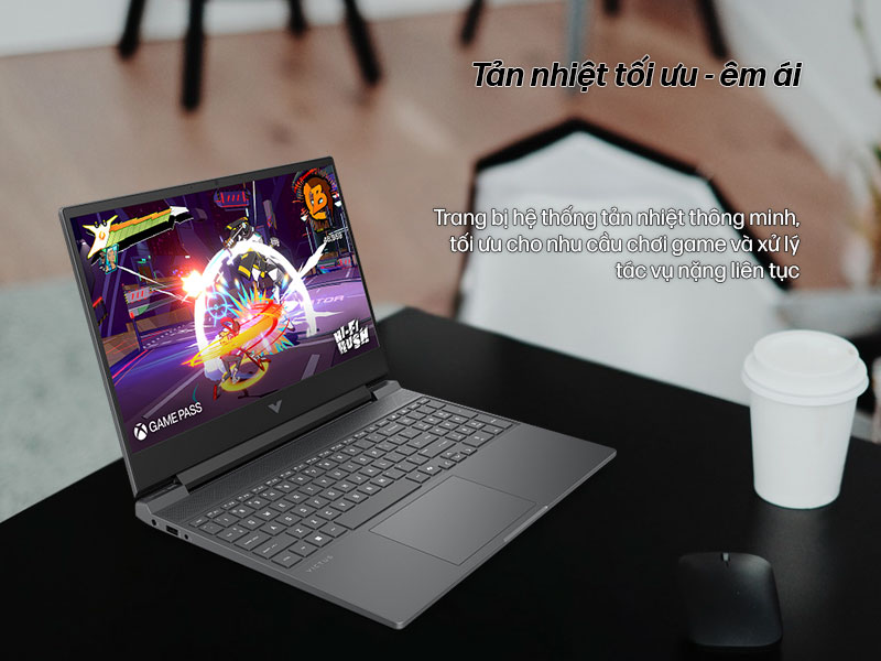 Khả năng tản nhiệt th&ocirc;ng minh, duy tr&igrave; hiệu suất của laptop HP Victus 15