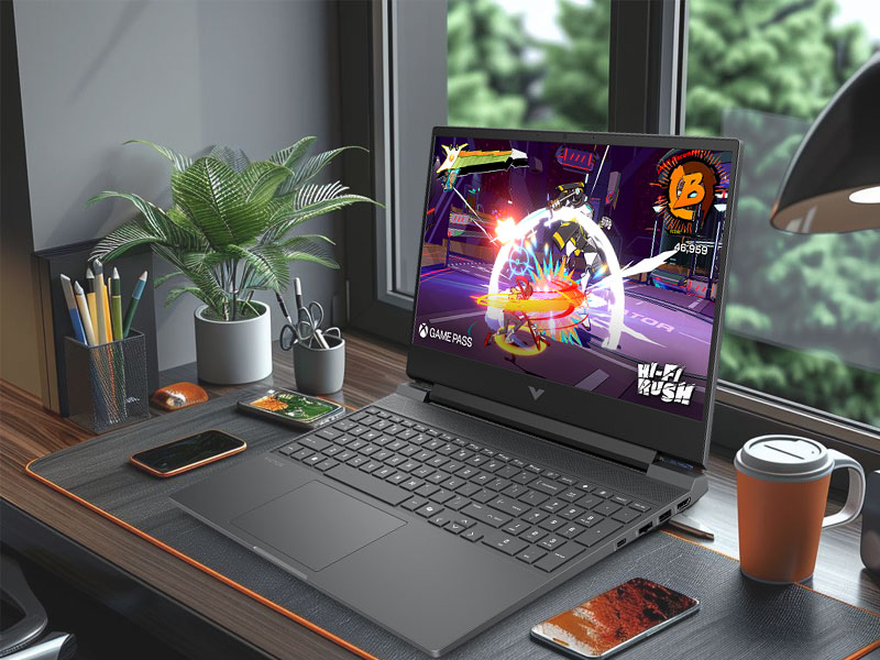 Laptop HP Victus 15-fb3116AX BX8U4PA sở hữu thiết kế hiện đại, năng động, ph&ugrave; hợp với cả nhu cầu chơi game lẫn l&agrave;m việc văn ph&ograve;ng